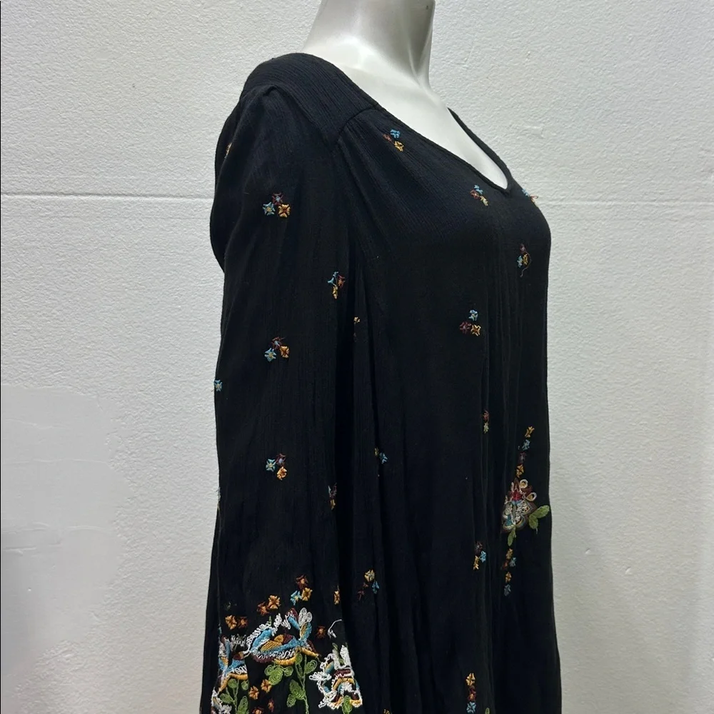 Free People Oxford Embroidered Mini Dress